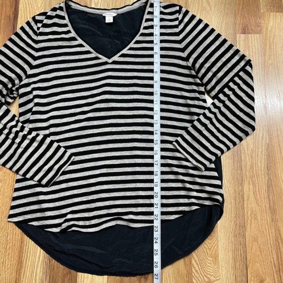 Fossil Striped Relaxed Women's Top Medium - Picture 3 of 7